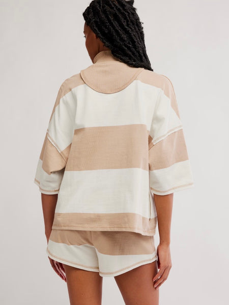 Free People Retro Rugby Set - Sandy Combo