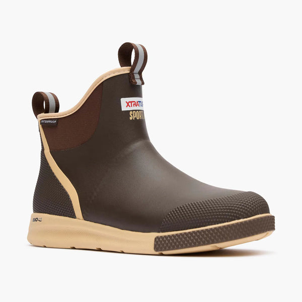 XtraTuf Men’s Ankle Deck Boot Sport - Brown