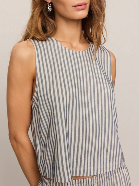 ZSupply Sloane Knit Striped Top - Eclipse