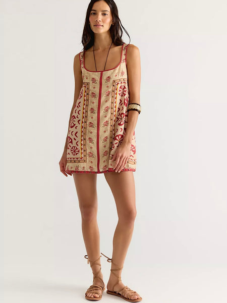 Free People Fleur Mini Shift Dress