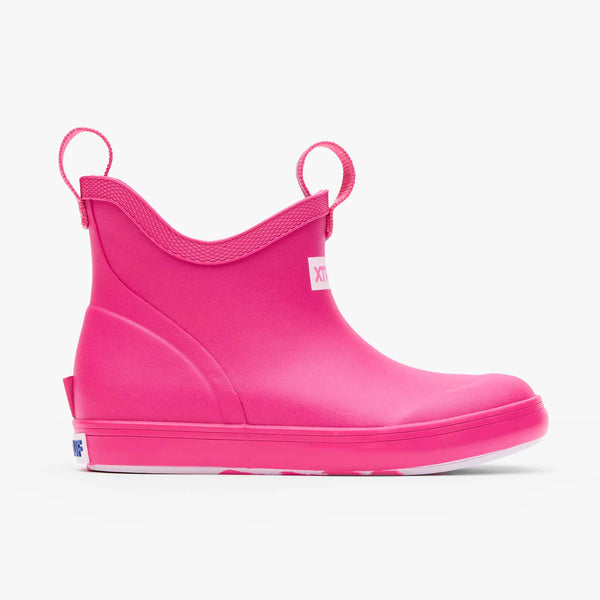XtraTuf Kids’ Ankle Deck Boot - Neon Pink