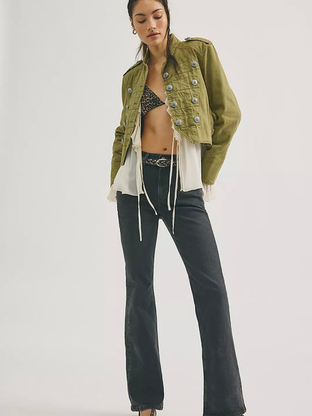 We The Free Double Knot High Rise Straight Jeans - Dark Horizon