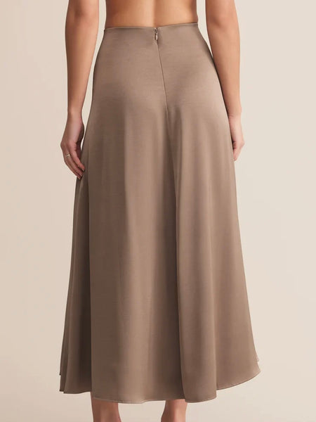 ZSupply Northpointe Satin Midi Skirt - Moonlight