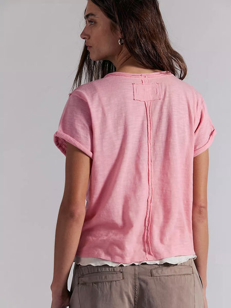 Free People Take 2 Tee - Rose Oil
