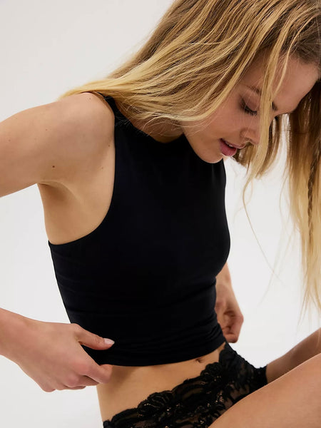 Free People Round Two Cami - Black