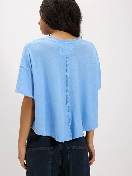 Free People Elsie Swing Tee - Blissful Blue