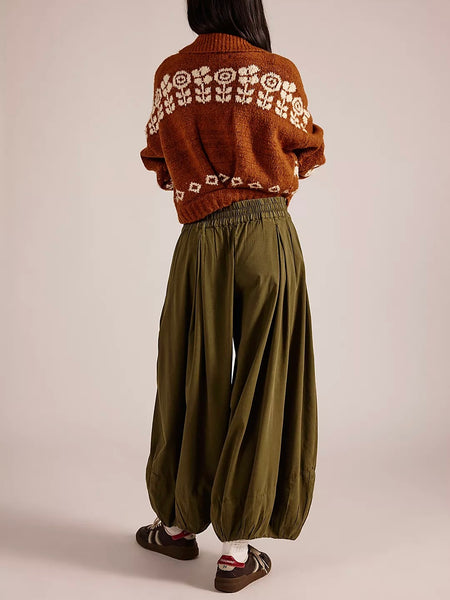 Free People Moonflower Balloon Pants - Sage
