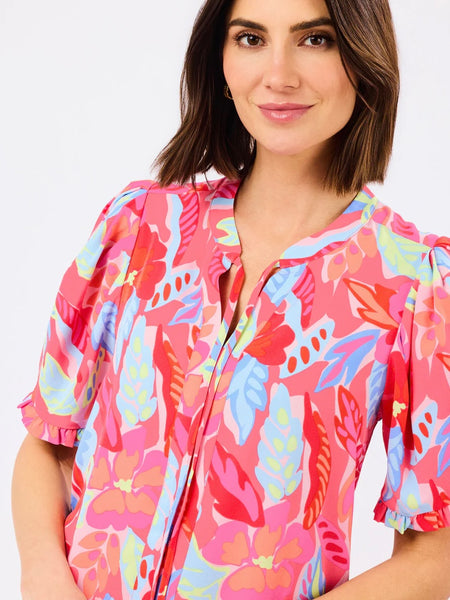 Natalia Dress- Fiji Breeze Pink