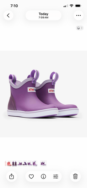 XtraTuf Kids’ Ankle Deck Boot - Purple
