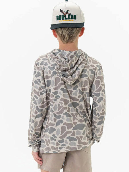Burlebo Youth Performance Hoodie - Classic Deer Camo