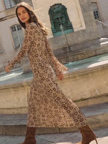 ZSupply Campbell Floral Maxi Dress - Chocolate Cherry