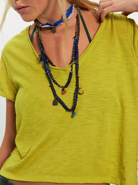 Free People Take 2 Tee - Warm Olive