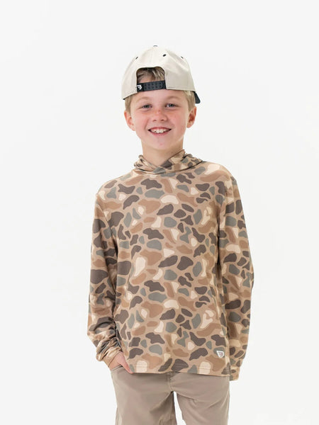 Burlebo Youth Performance Hoodie - Pintail Camo