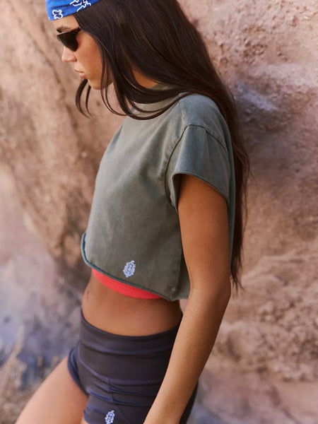 Hot Shot Cropped Tee- All Colors