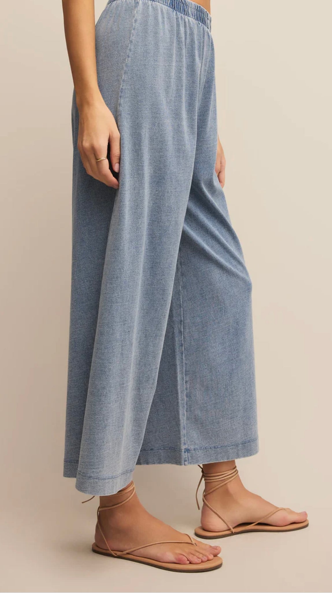 ZSupply Scout Jersey Denim Pant- Medium Indigo