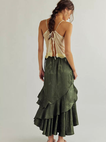 Free People Autumn Promenade Maxi Skirt - Adventurer