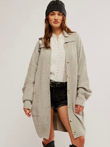 Free People Emmy Cardi- Sandstorm Heather