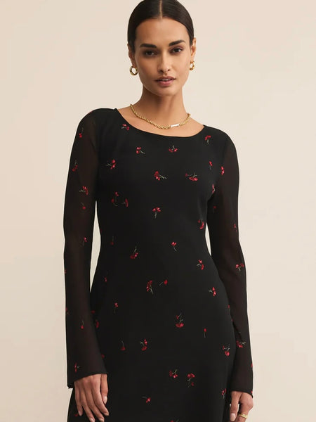 ZSupply Campbell Rio Floral Mini Dress - Black