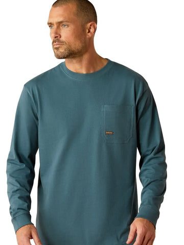 Ariat Rebar Cotton Strong Chainsaw Long Sleeve T-Shirt - Stargazer