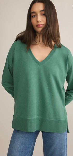 ZSupply Modern V-Neck Weekender - Botanical Green