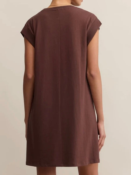 ZSupply Routine Shift Mini Dress - Sandalwood