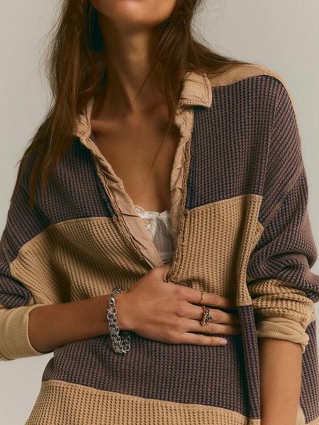 Free People One Blake Rugby Thermal