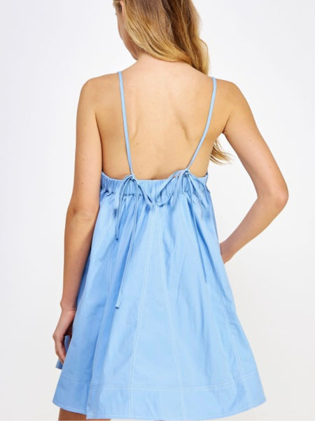 Chambray Mini Dress - Chambray