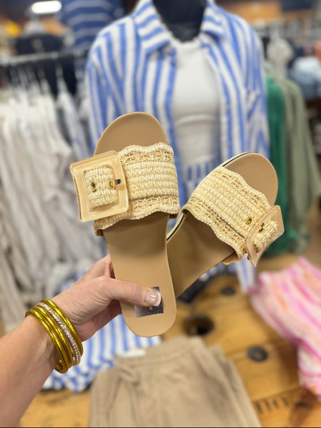 Dolce Vita Caster Slide Sandal - Natural