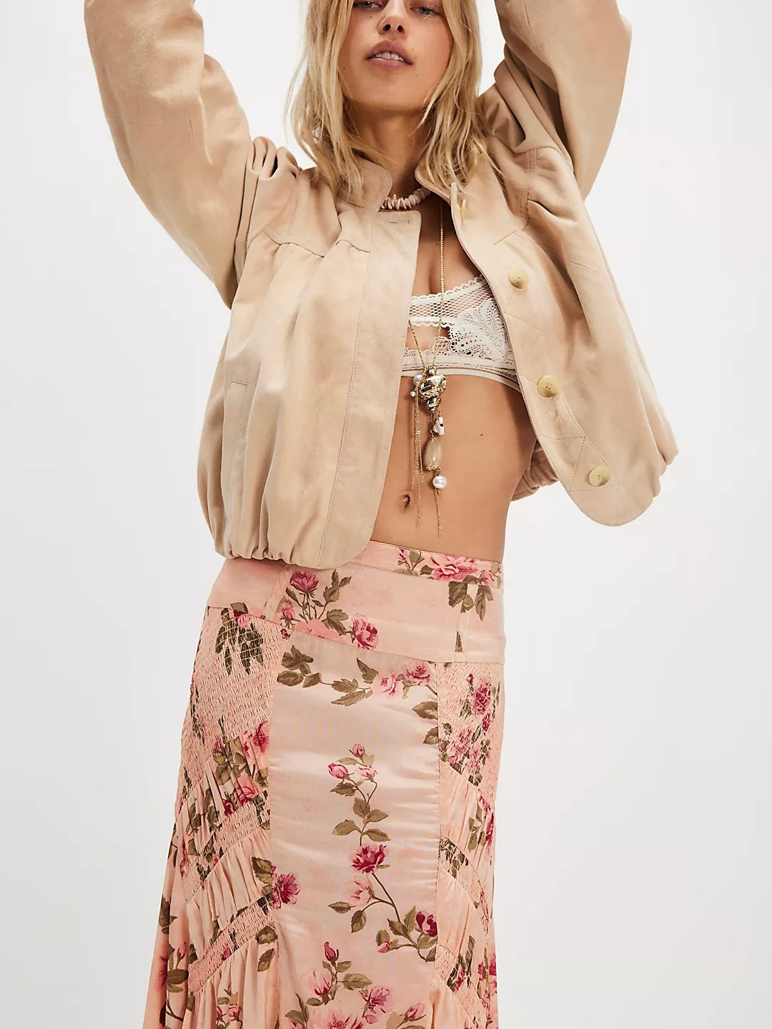 Free People Rowan Maxi Skirt - Falling Floral