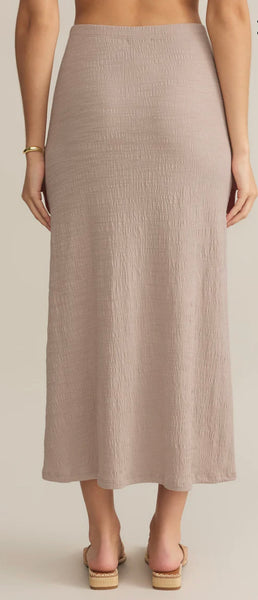 ZSupply Delavine Textured Midi Skirt - Parchment