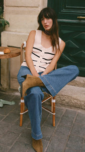 ZSupply Sycamore Stripe Sweater Vest - Sea Salt
