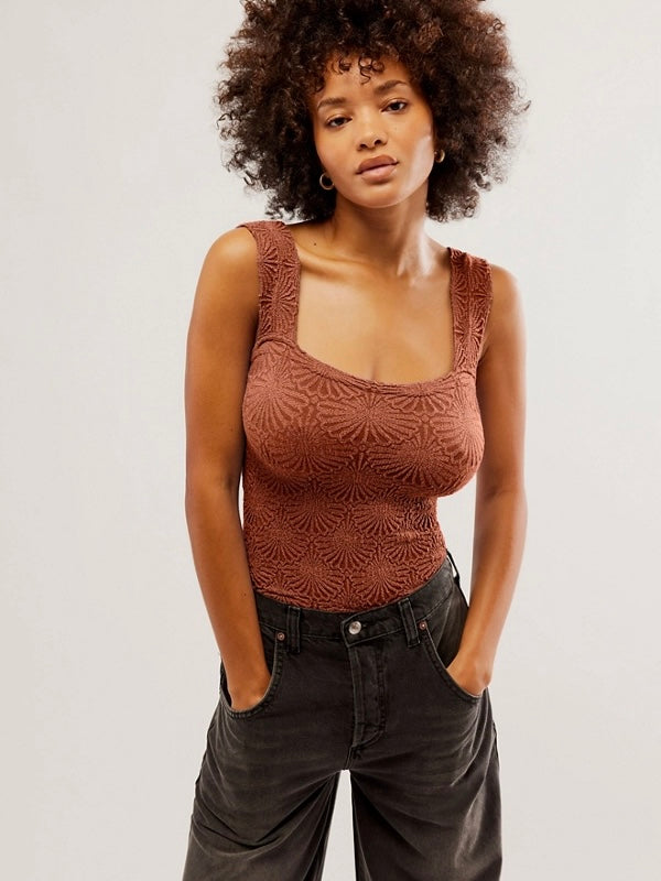 Free People Love Letter Cami - Cinnamon Stick