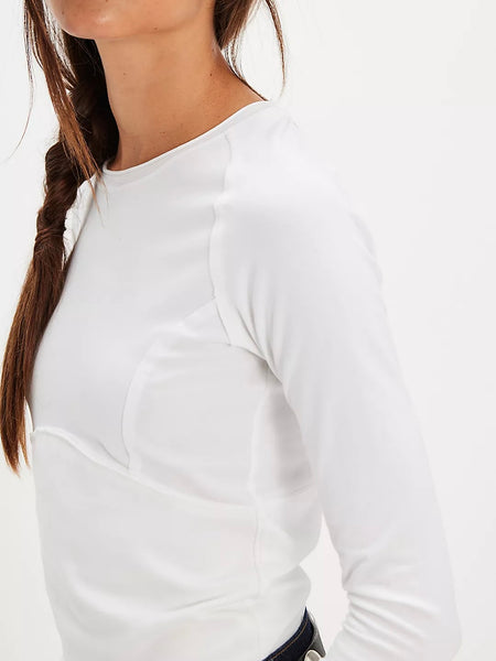 Free People Protagonist Long Sleeve - Ivory