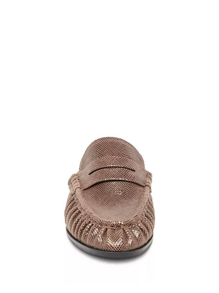 Betzy Loafers - Mocha Embossed Suede