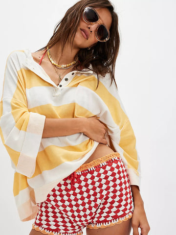 Free People We The Free Wonderful Tee - Yellow Combo
