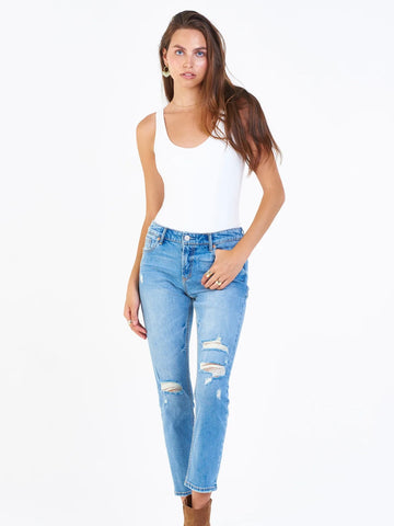 Aiden High Rise Girlfriend Jeans Palm Springs