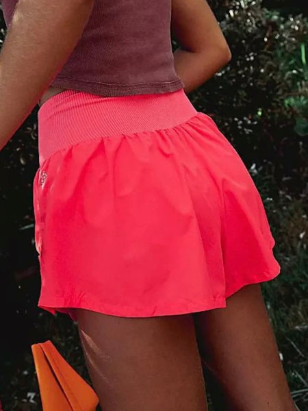 Free People Carpe Diem Shorts - Electric Sunset