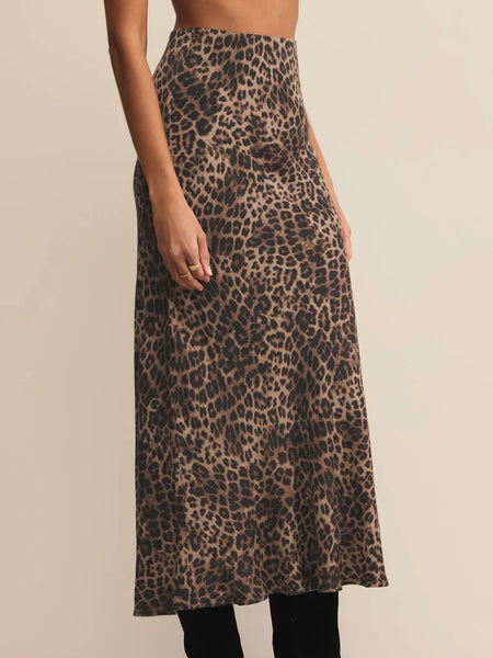 ZSupply Izabel Leopard Skirt - Desert Tan