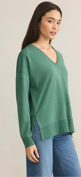 ZSupply Modern V-Neck Weekender - Botanical Green