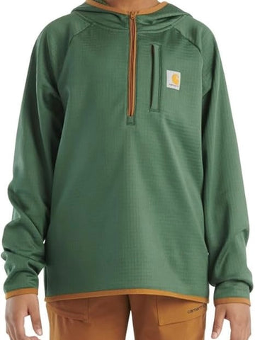 Carhartt Boys’ Force Long Sleeve Quarter Zip Sweatshirt (Child/Youth) - ALL