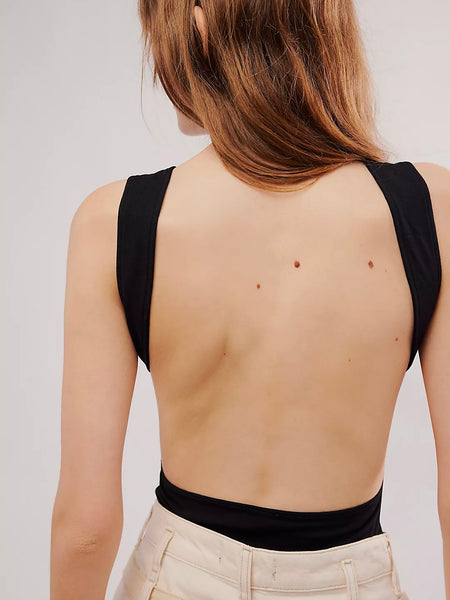 Free People Wear It Out Backless Cami- Black