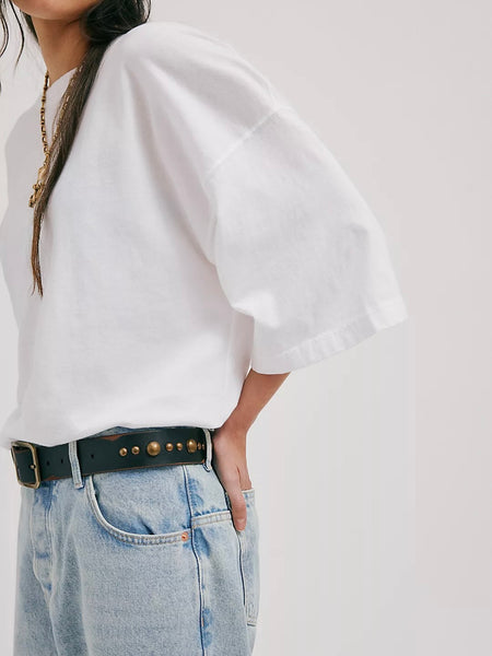 Free People Perfect Oversized Tee - Ivory