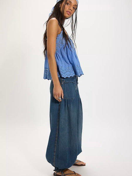 Free People Lotus Balloon Jeans- Juno