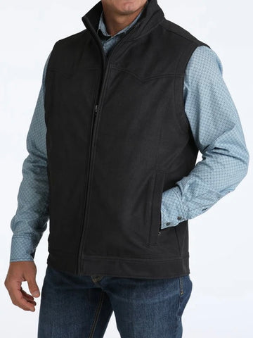 Cinch Men’s Conceal Carry Textured Bonded Vest - Charcoal