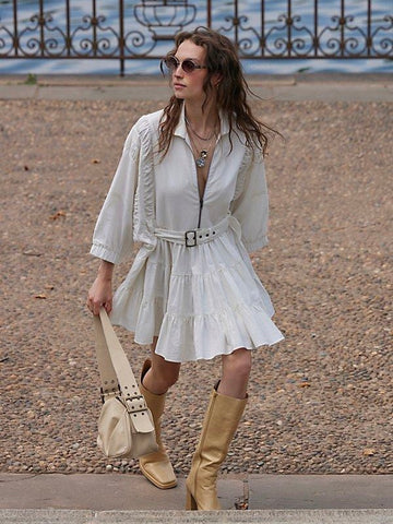 Free People Hampton Mini Dress - Ivory