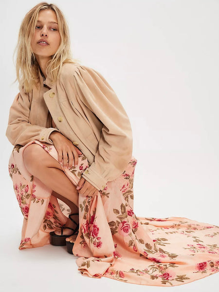 Free People Rowan Maxi Skirt - Falling Floral
