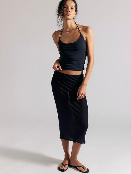 Free People Toni Beaded Tank- Black