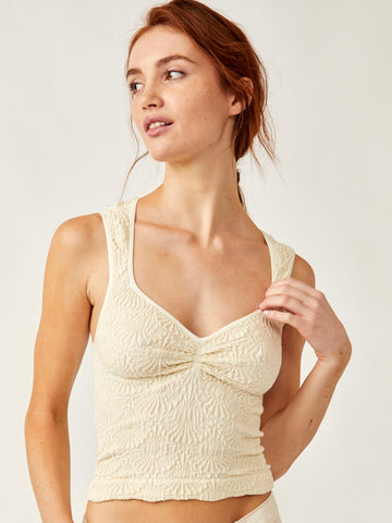 Free People Love Letter Sweetheart Cami- Ivory