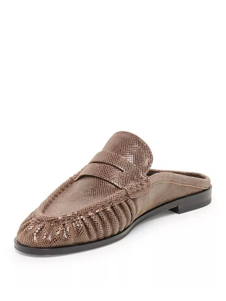 Betzy Loafers - Mocha Embossed Suede