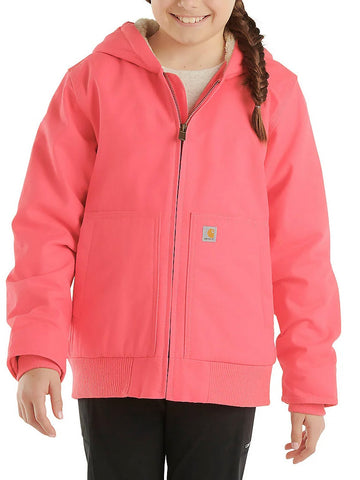 Girls Long Sleeve Active Jac Flannel Sherpa Lined (child/youth) All